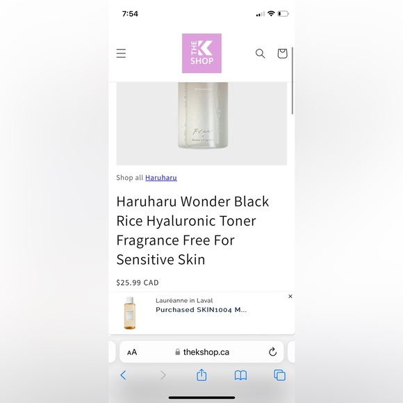 Haru Haru Wonder Toner *FREE OF VERSION* - Picture 6 of 7